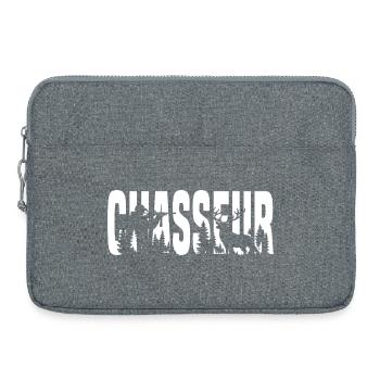 Tshirt Chasseur Nature et Cerf - Sacoche pour ordinateur portable 15 pouces - gris chiné - Devant