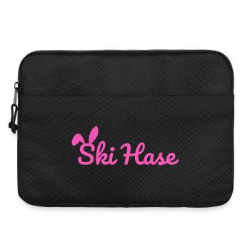 Ski Rabbit Ski Party Snow Winter Slope pink - Laptop bag 15" - black - Front