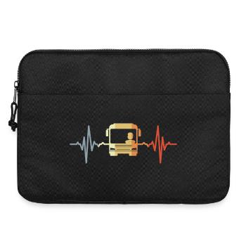 Herzklopfen Busfahrer - Laptoptasche 15" - Schwarz - Vorne