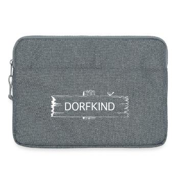 Village child motif for villagers and people from the countryside - Laptop bag 15" - heather grey - Front