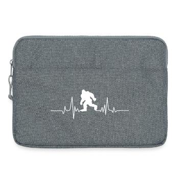Bigfoot Sasquatch Hide And Seek Sayings - Laptop bag 15" - heather grey - Front
