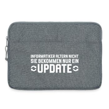 Les informaticiens vieillissent, pas les programmeurs - Sacoche pour ordinateur portable 15 pouces - gris chiné - Devant