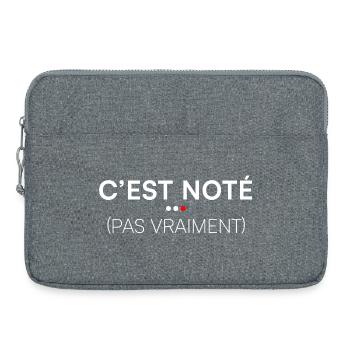 It's noted not really humor office - Laptop bag 15" - heather grey - Front