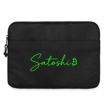 Satoshi Bitcoin Design for Crypto Fans - Laptop bag 15" - black - Front