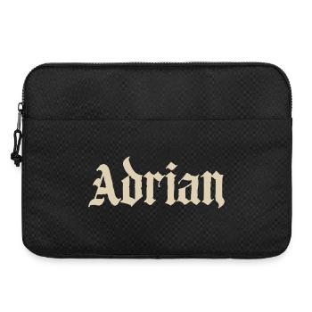 Adrian Gothic Lettering - Laptop bag 15" - black - Front