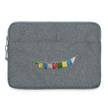 Drapeaux de prière - Sacoche pour ordinateur portable 15 pouces - gris chiné - Devant