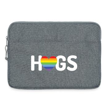 LGBT Hugs - Laptop bag 15" - heather grey - Front