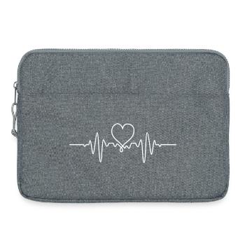 Emblème Heartbeat Heartline - Sacoche pour ordinateur portable 15 pouces - gris chiné - Devant