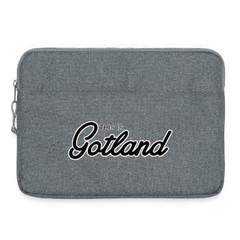 Das ist Gotland - Laptoptasche 15" - Grau meliert - Vorne