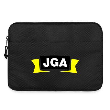 Emblème / Logo de l’enterrement de vie de garçon - Sacoche pour ordinateur portable 15 pouces - noir - Devant