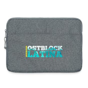 Ostblock Latina Kasachin Kasachstan Geschenk - Laptoptasche 15" - Grau meliert - Vorne