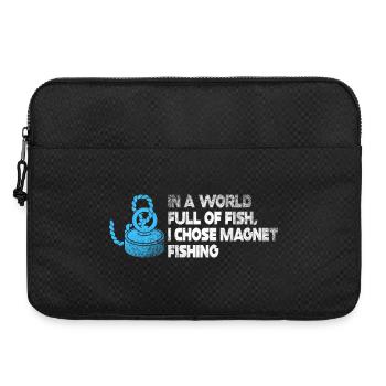 Neodym-Magnet zum Angeln, magnetischer Fischer - Laptoptasche 15" - Schwarz - Vorne