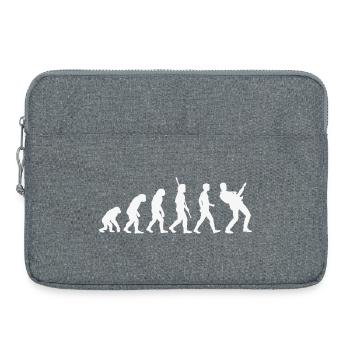 Evolution Music Rock Bass Guitarist Guitar - Laptop bag 15" - heather grey - Front