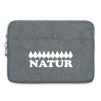 Nature - Laptop bag 15" - heather grey - Front
