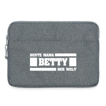 Geschenk für Betty - Laptoptasche 15" - Grau meliert - Vorne