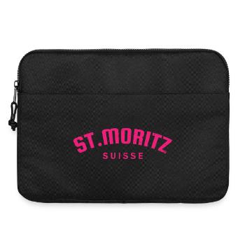 St. Moritz - Suisse - Switzerland - Swiss - Laptop bag 15" - black - Front