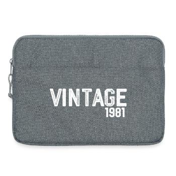Jahrgang 1981 - Laptoptasche 15" - Grau meliert - Vorne