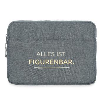 Everything Is Figurine Bar Typoart - Laptop bag 15" - heather grey - Front