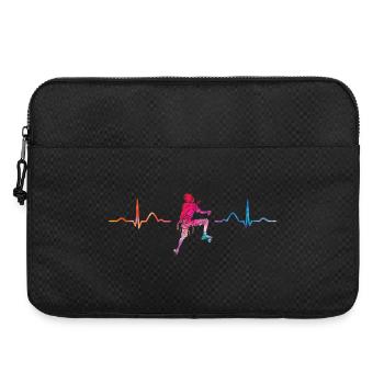 Boulderer Herzschlag Boulder Bouldern - Laptoptasche 15" - Schwarz - Vorne