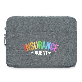Actifs d’agent d’assurance - Sacoche pour ordinateur portable 15 pouces - gris chiné - Devant