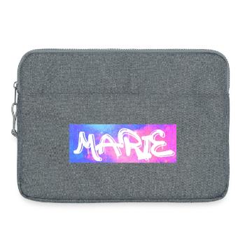 Marie Graffiti Neon Splash - Laptoptasche 15" - Grau meliert - Vorne