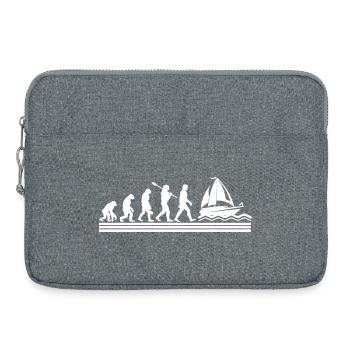 Sailing Sailor Sailboat Evolution - Laptop bag 15" - heather grey - Front