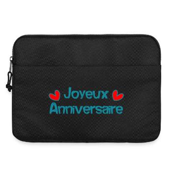 JOYEUX ANNIVERSAIRE - Sacoche pour ordinateur portable 15 pouces - noir - Devant