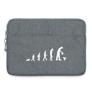 Evolution vom Baby zum Gärtner - Laptoptasche 15" - Grau meliert - Vorne