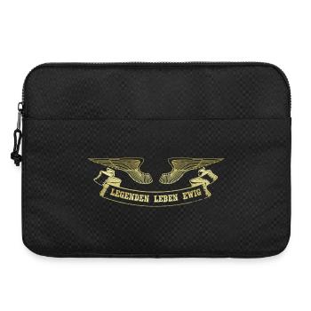 Légende avec la bannière des ailes d’ange doré - Sacoche pour ordinateur portable 15 pouces - noir - Devant