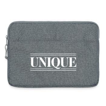 unique unique unique self-worth unique - Laptop bag 15" - heather grey - Front