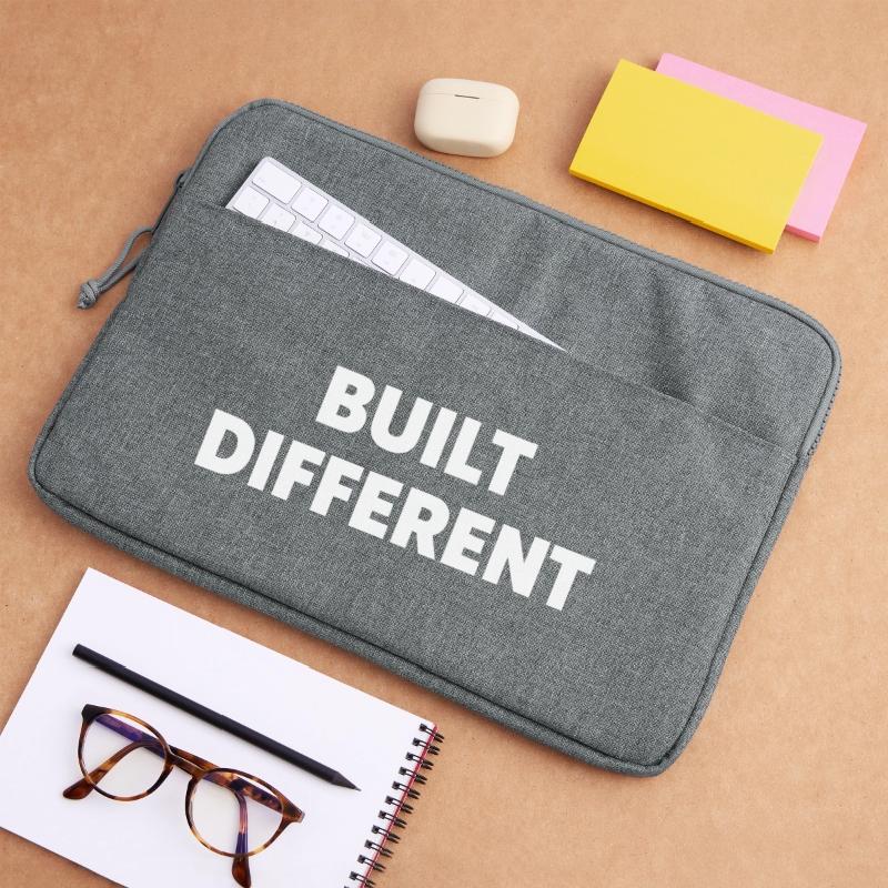 Built Different – Bold Statement Typography Laptop bag 15"
