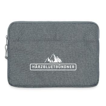 Härzbluetbündner, fier natif des Grisons - Sacoche pour ordinateur portable 15 pouces - gris chiné - Devant