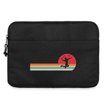 Retro Badminton - Laptop bag 15" - black - Front