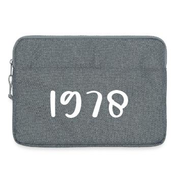 1978 Limitierte Auflage 48. Geburtstag 1978 - Laptoptasche 15" - Grau meliert - Vorne