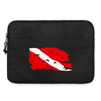 Drapeau Plongée Usé - Sacoche pour ordinateur portable 15 pouces - noir - Devant