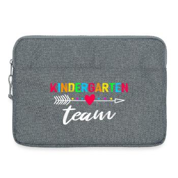 équipe de maternelle - Sacoche pour ordinateur portable 15 pouces - gris chiné - Devant