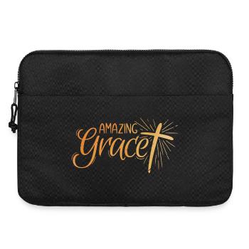 Lettrage Amazing Grace - Sacoche pour ordinateur portable 15 pouces - noir - Devant