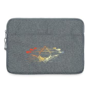 Racing Rowing Boat Vintage Look - Laptop bag 15" - heather grey - Front
