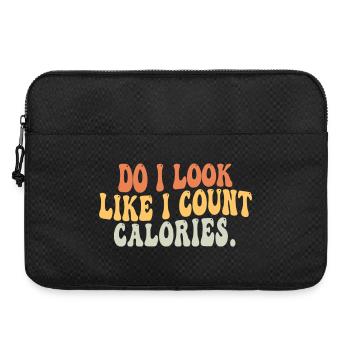 Est-ce que j’ai l’air de compter les calories Foodies gourmand - Sacoche pour ordinateur portable 15 pouces - noir - Devant