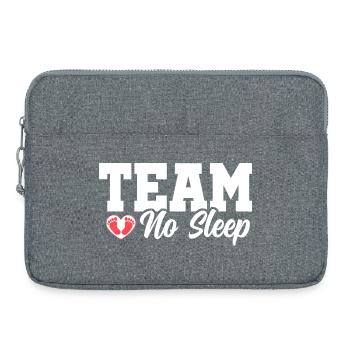 Team No Sleep - Laptoptasche 15" - Grau meliert - Vorne
