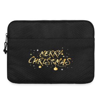 Police dorée Joyeux Noël - Sacoche pour ordinateur portable 15 pouces - noir - Devant