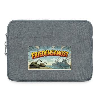 Friedensangst - Laptoptasche 15" - Grau meliert - Vorne