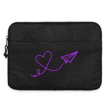 Illustration de vol en papier de vol cardiaque - Sacoche pour ordinateur portable 15 pouces - noir - Devant