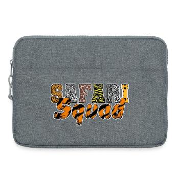 Animals Zoo Party Jungle Zoo Birthday Safari Squad - Laptop bag 15" - heather grey - Front