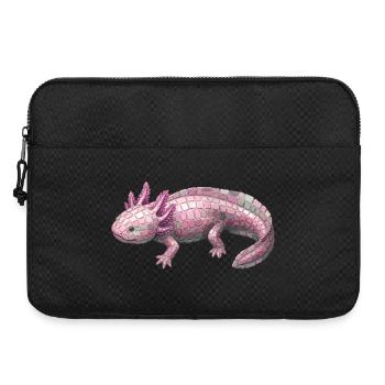 Axolotl Mosaik - Kunst für Molch-Fans - Laptoptasche 15" - Schwarz - Vorne
