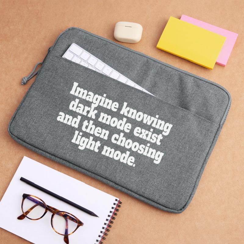 Dark Mode Exists Programmierer IT Nerd Coder Büro Laptoptasche 15"