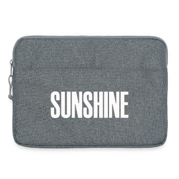 sunshine sonne urlaub palmen beach strand beauty - Laptoptasche 15" - Grau meliert - Vorne