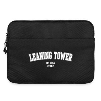 Schiefer Turm Pisa Drucken - Laptoptasche 15" - Schwarz - Vorne