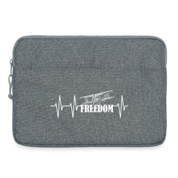 Impulsion Avion Sans Liberté Symbole Icône de vol - Sacoche pour ordinateur portable 15 pouces - gris chiné - Devant