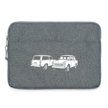 Two-stroke icons - Laptop bag 15" - heather grey - Front